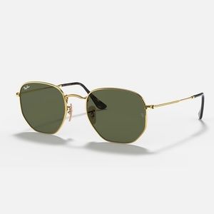 Ray-Ban Unisex RB3548N 48mm Hexagonal Flat Sunglasses 🕶